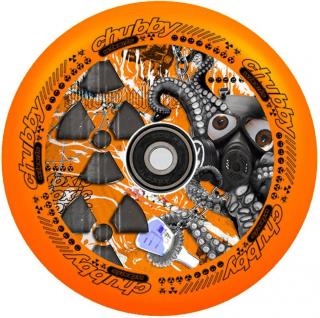 Chubby Lab Pro Scooter Wheel - Radioactive Orange