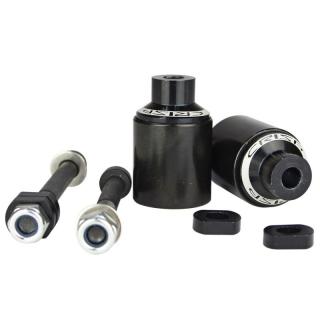 Crisp Chrome Sleeve Peg Set - Black