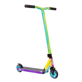 Freestylová kolobežka Crisp Surge Scooter  - Chrome Blue / Green / Purple