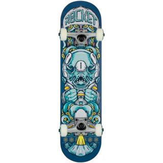 Rocket 7.375  Skateboard - Alien Pile-Up Blue