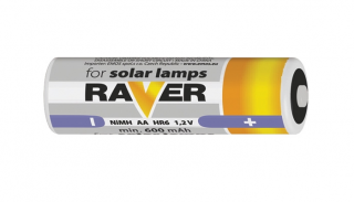 AKU Ni nabíjateľný akumulátor typ tužka AA RAVER NiMH 600mAh 1.2V Solar HR06 YL ()