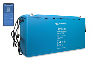 Akumulátor energie Lithium Smart LiFePO4 Victron Energy 25.6V/200Ah 5120Wh BT/BAL C5K/V50 ()