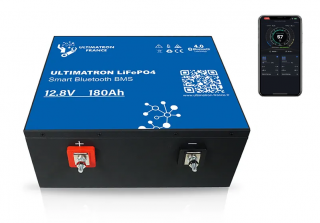 Akumulátor energie Lítiový Smart LiFePO4 ULTIMATRON 12.8V/180Ah 2304Wh BT/BMS C5K/V50% ()
