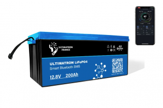 Akumulátor energie Lítiový Smart LiFePO4 ULTIMATRON 12.8V/200Ah 2560Wh BT/BMS C5K/V50% ()