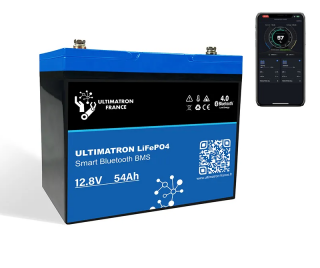 Akumulátor energie Lítiový Smart LiFePO4 ULTIMATRON 12.8V/54Ah 691Wh BT/BMS C5K/V50% ()