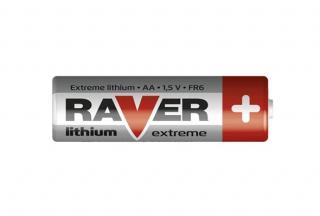 BAT Li primárna Lítiová batéria typ tužka AA RAVER Lithium Extreme R06 Mignon 1,5V FR06 RD ()