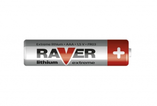 BAT Li primárna Lítiová batéria typ tužka AAA RAVER Lithium Extreme R03 Micro 1,5V FR03 RD ()
