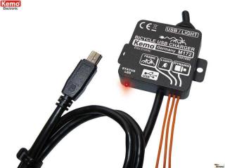 DynamoMZ - regulátor nabíjania mini USB-B z dynama DC=6V KEMO Bicycle USB Charger M172 AC-6V ()