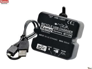 DynamoMZ - regulátor nabíjania USB-A z dynama DC=6V KEMO Bicycle USB Charger M172N AC6-70V ()