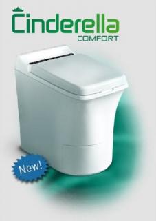 Eco spaľovacia elektrická suchá toaleta SIRIUS ECC Cinderella Comfort AC-230V ()