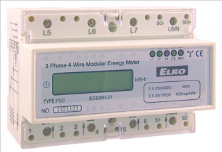 Elektromer AC 3-F - Digitalne meranie elektrickej energie ELKOEP PM-3 AC100A DIN ()