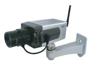 Imitácia vnútornej bezpečnostnej kamery WL PIR R15x5cm 1xLED ABS AK-05 na stenu GR ()