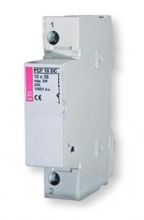 MFV-EM Poistkový FVP Odpínač valc. poistiek 1P DIN35 F25A/DC1000V ETI PCF10DC-LED-1P ()