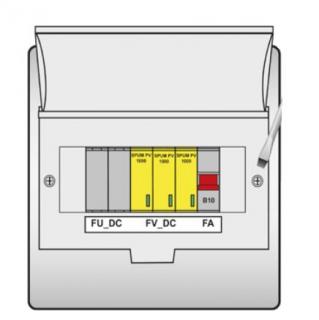 MFV-EM Rozvádzač Istenia spotrebičov DC/AC LOGITEX R-FVB P10A DC1000V IP65 BOX ()