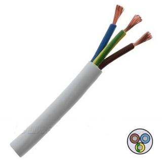 MFV-IK ohybný inštalačný AC-1F silový kábel PRYS H05VV-F Lanko-PVC 3x Fi=X.X mm2 WH ()