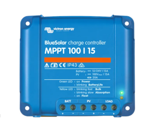 Regulátor nabíjania MPPT FVP-AKU-SPT Victron Energy BlueSolar VE.D 15A-12/24V MPPT 100/15 ()