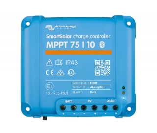 Regulátor nabíjania MPPT FVP-AKU-SPT Victron Energy SmartSolar VE.D 10A-12/24V MPPT 75/10 ()