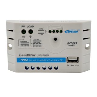 Regulátor nabíjania PWM FVP-AKU-SPT EPEVER 5A-12V USB=5V PV30V LS0512EU ()