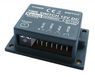 SolárMZ - Nastaviteľný časový spínač DC=12V KEMO Time Switch DC M113A 12V ()