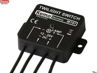 SolárMZ - nastaviteľný Súmrakový senzor DC=12/24V KEMO TwiLight Switch M197 11-28V ()