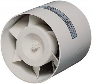 SolárMZ - Potrubný ventilátor DC axiálny WALLAIR R-97x97x92mm/ N-12VDC/ RV-90m3-h/ V-4W Silent ()
