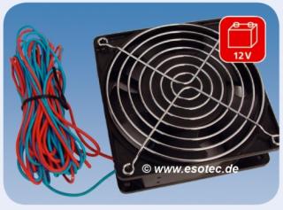 SolárMZ - ventilátor DC axiálny 120x120mm/12V=DC/100m3/h ESOTEC Fan ()