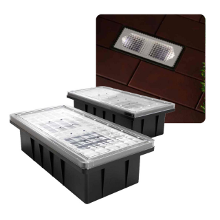 Solárne dlaždicové osvetlenie 3xLED SOLARCENTRE Solar Brick light Paverlight DP2 SB (B=2ks) ()