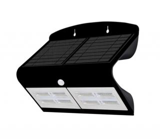 Solárne nástenné DL a PIR senzorové osvetlenie 60x LED IMMAX 6.8W 08430L BK ()