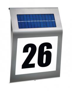 Solárne nástenné osvetlenie Čísla domu/sídla Firmy 4chLED SP1.4Wp Esotec Style SB ()