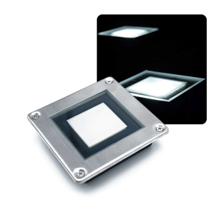 Solárne podlahové orientačné osvetlenie 1xLED SolarCentre Square Decking Light SB ()