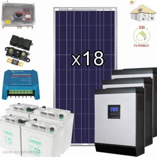 Solárny FV ostrovný systém OFFGRID 3-F DC48V SP5kWp/12A250Ah/RMN9 GARANT500RCH ()