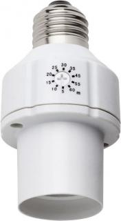 Úspora el. energie - objímka E27+ časovač osvetlenia PowerP LampbaseTimer AC230V ()