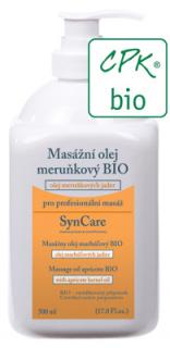 Masážny olej BIO z marhuľových jadier  (Jemný olej vhodný na masáž pokožky)