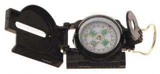 Kompas  RANGER  typ US - kovové telo, kvapalinová náplň (Kvalitný ženijný kompas s mierkami a kovovým telom)