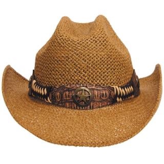 MFH slamený klobúk  Georgia  - hnedý