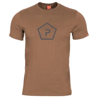 Pentagon Shape - tričko krátky rukáv, potlač - COYOTE