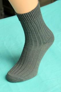 Pletené ponožky pracovné - OLIVA
