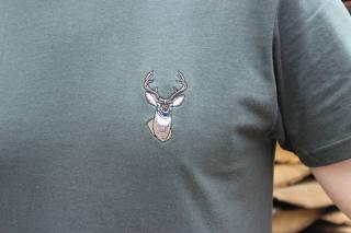 Poľovnícke tričko s motívom jeleňa - OLIVA