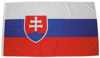 Zástava - vlajka SLOVENSKO, 90x150cm (Slovenská republika / SR)