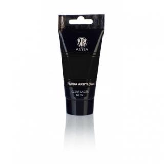 ARTEA Akrylová farba Profi 60ml, Lamp Black / Sadza Čierna, 83410927