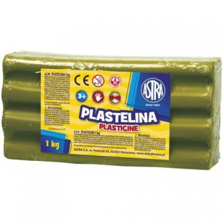 ASTRA Plastelína 1kg Zelená olivová, 303111018