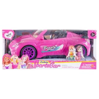 Auto pre bábiky ružové