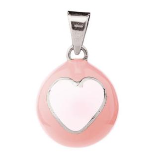 BABYLONIA BOLA Pink with white heart