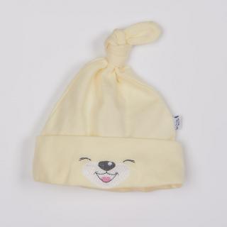 Bavlnená dojčenská čiapočka Bobas Fashion Lucky krémová