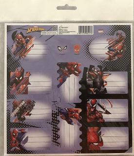 BENIAMIN Samolepiace menovky Spiderman Papír, 20x20 cm