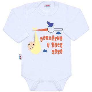 Body s potlačou New Baby Doručeno v roce 2020