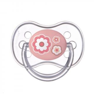 CANPOL BABIES Cumlík silikónový symetrický 18m+ Newborn Baby - ružová