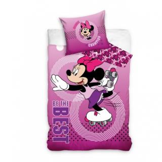 CARBOTEX Obojstranné bavlnené obliečky MINNIE MOUSE, 140/200+70/90cm, MNN209402