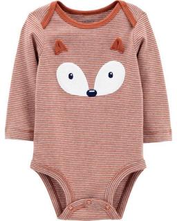 CARTER'S Body dlhý rukáv Fox chlapec 3 m /veľ. 62