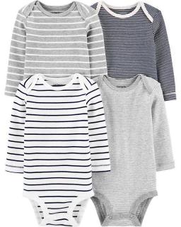 CARTER'S Body dlhý rukáv Striped chlapec LBB 4 ks 24 m /veľ. 92